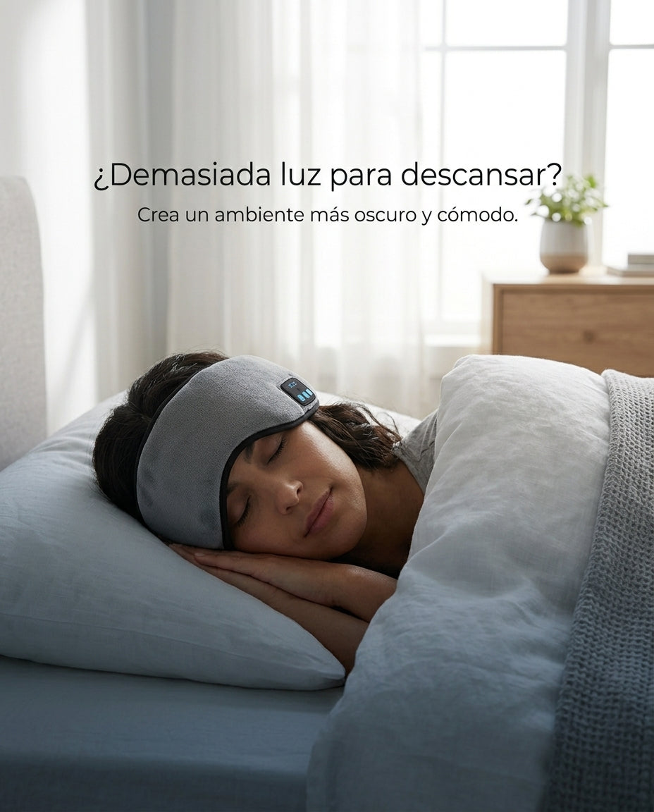 Mascara para dormir con auriculares Blue